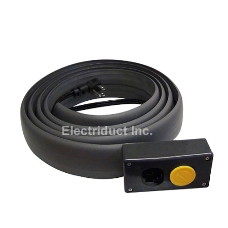 Electriduct Low Profile Electrical Power Extension Cord Cover- 10FT- Black PE-10FT-UL-BK